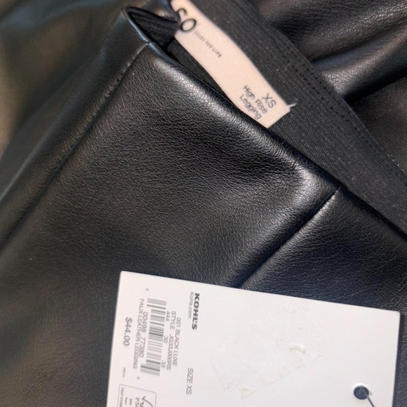 SO Black Faux Leather Leggings - Picture 4 of 4